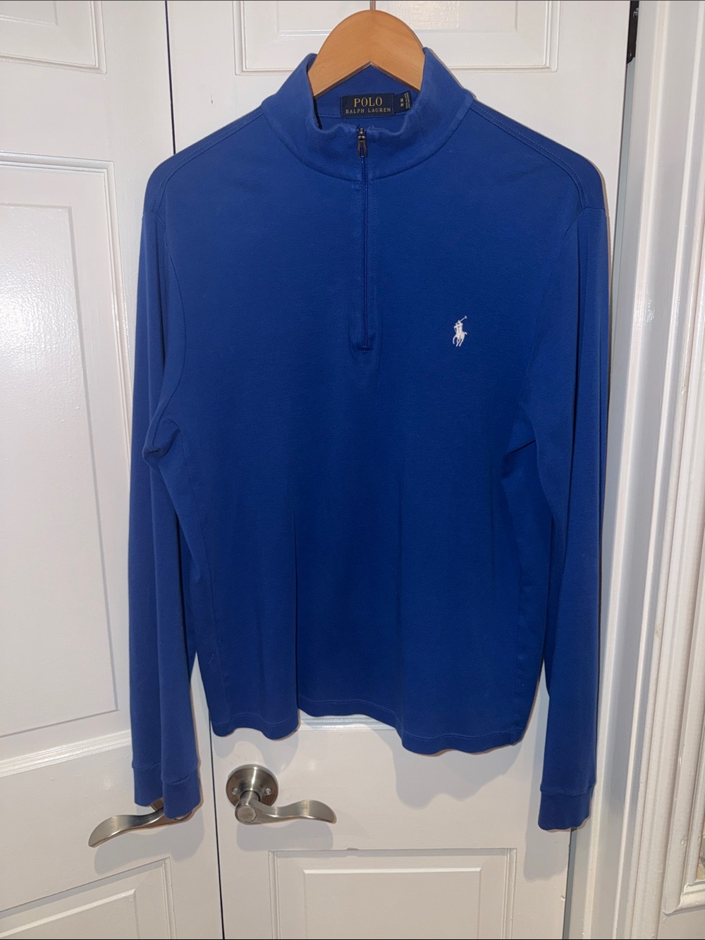 Men’s Polo Ralph Lauren Royal Blue 1/4 -Zip Pullover Sweatshirt